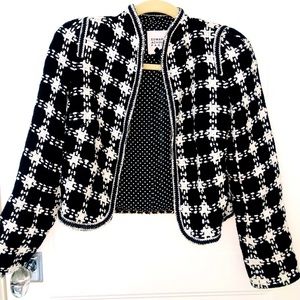 Edward Achour Paris cropped tweed jacket